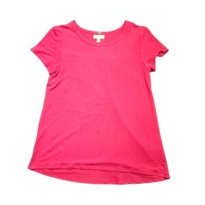 Cupio | Vibrant Pink Short Sleeve Tee | Small Petite